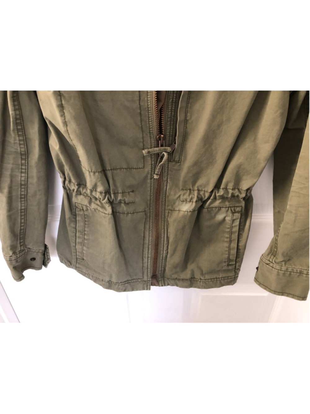 Madewell Fleet Utility Jacket Cult Favorite Army Green Cotton Canvas Gorpcore - Picture 4 of 9
